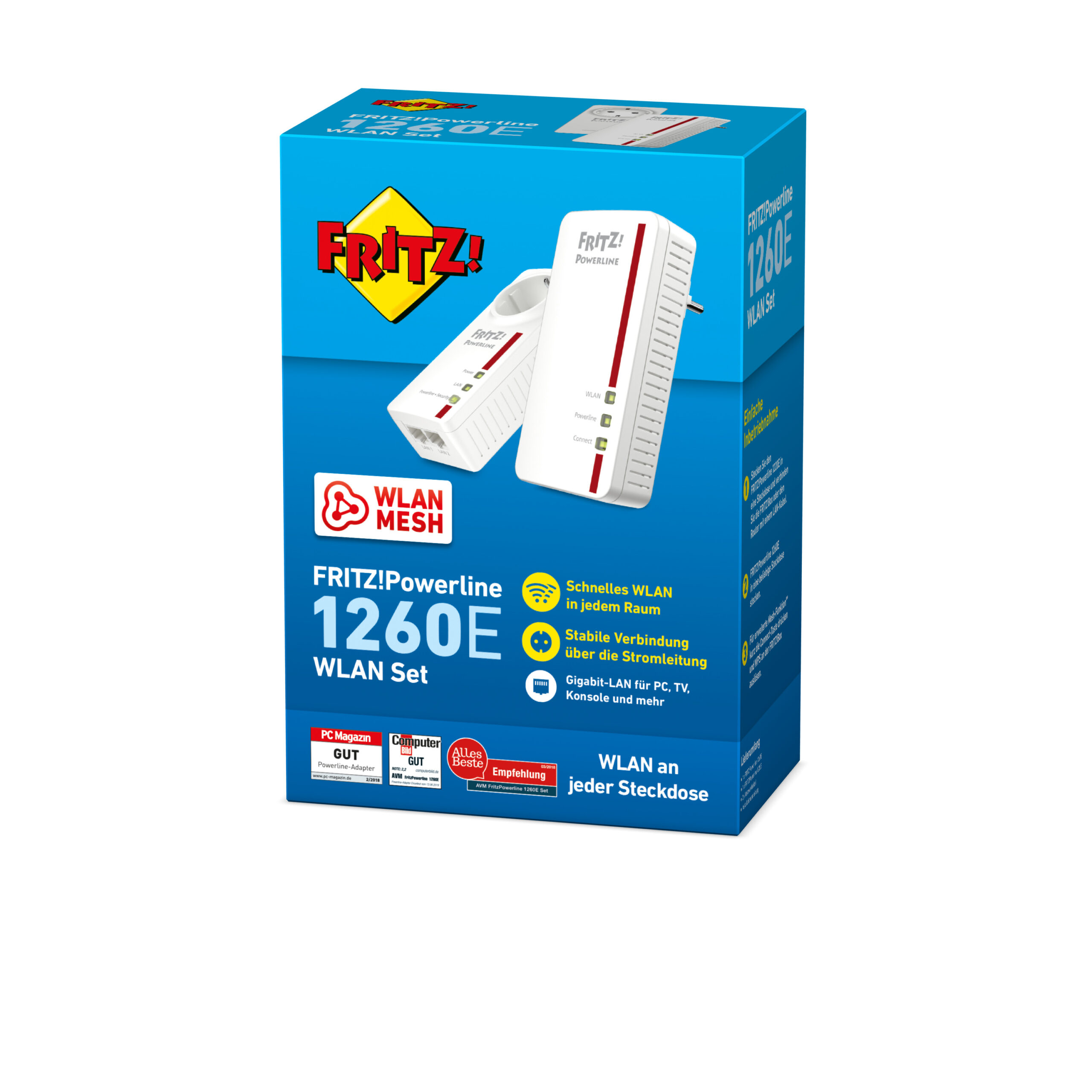 RS1350_AVM-FRITZ-Powerline-1260E-WLAN-Set-Pack-Shot-left-DE-AT-CH-original