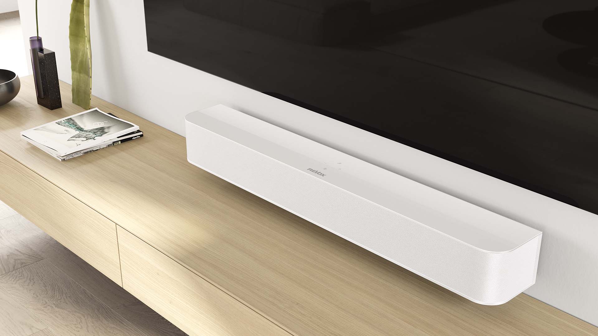 Revox-studioart-s100 audiobar-soundbar-weiss-lowboad-tv board-cl